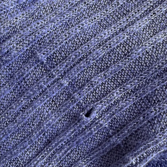 EILEEN FISHER DARK PURPLE Women's Linen Top. - Picture 9 of 10